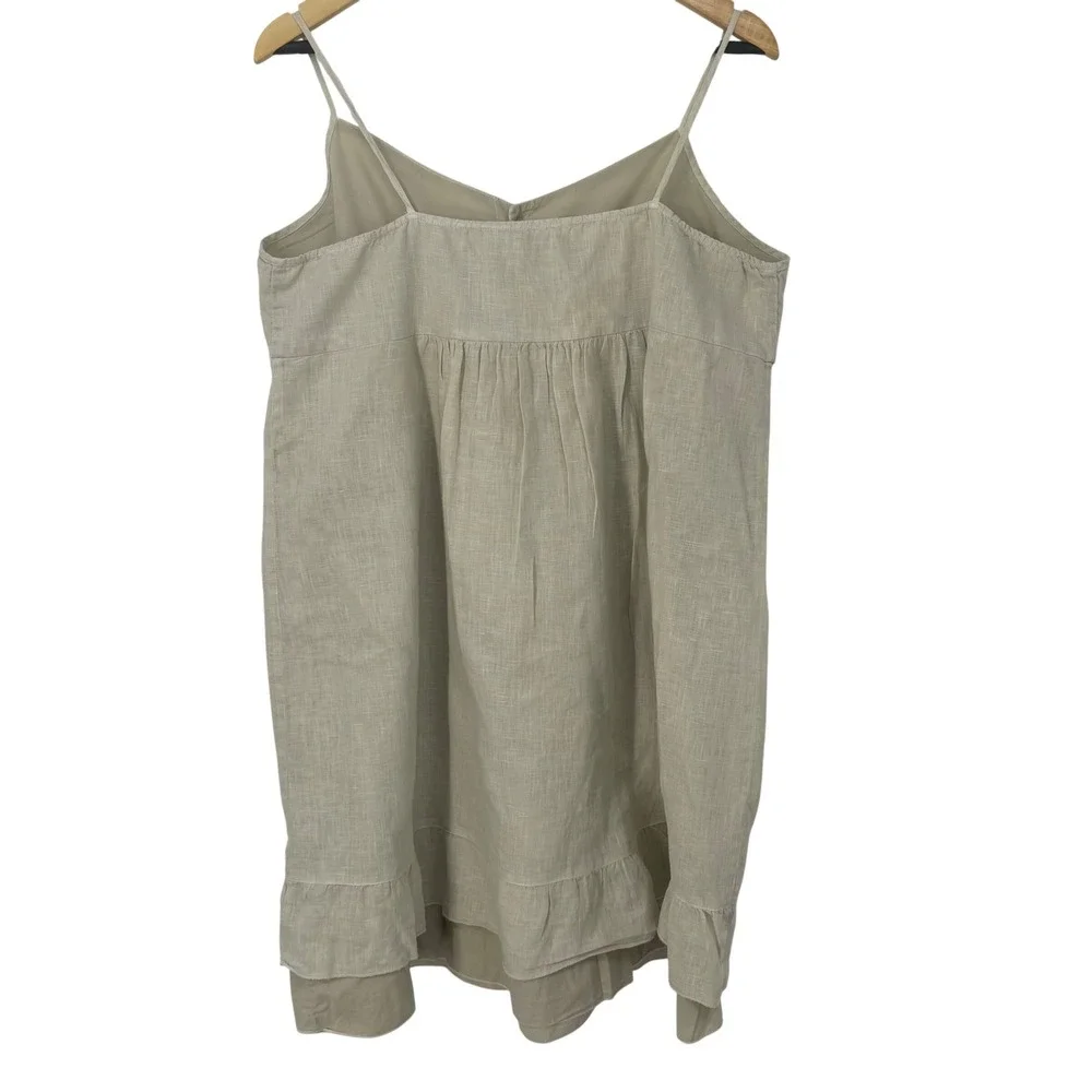 CP Shades Womens Babydoll Slip Dress Size L Organic Cotton Blend Hand Dyed USA
